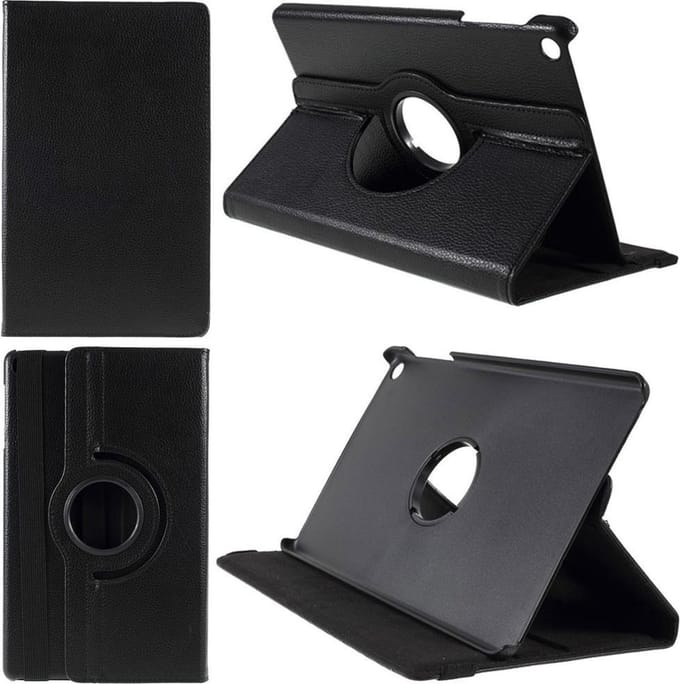 Samsung Galaxy Tab A 10.1 (2019) Hoes Book Case Zwart (draaibaar)