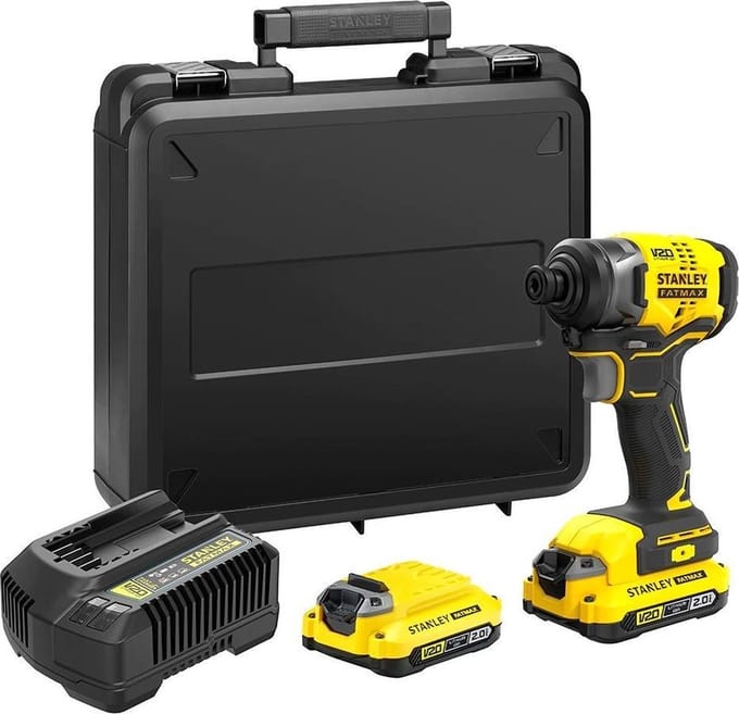 Stanley Fatmax SFMCF820D2K impact driver - cordless - 3-speed - 2 batteries included charger