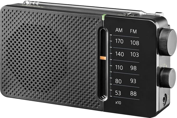 Compacte Analoge Radio met AM/FM Ontvangst - Draagbaar Zakformaat
