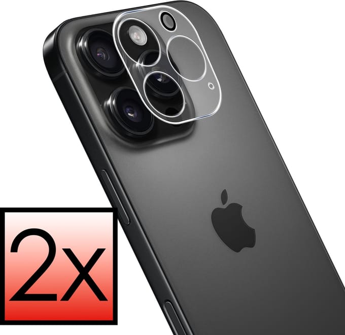 Camera Lens Protector - 2 Stuks - Geschikt voor Apple iPhone 16 Pro Max - Camera Screenprotector - Beschermglas - Gehard Glas - Tempered Glass - Screen Protector