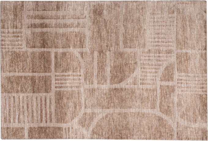 WOOOD Lovi Vloerkleed - Wol - Taupe 170x240 cm