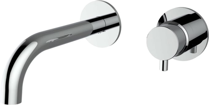 Plieger Napoli inbouw wandkraan 1 hendel met uitloop 18.3cm incl. inbouwdeel chroom