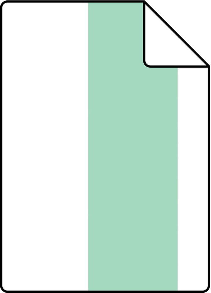 Proefstaal ESTAhome behang streep mintgroen en wit - 26.5 x 21 cm - 130919-S