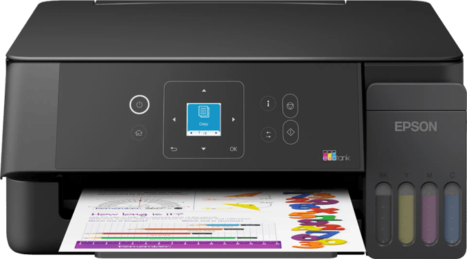 Epson EcoTank ET2920 Multifunctionele printer Inkjet Kleur A4 Printen, scannen, kopiëren