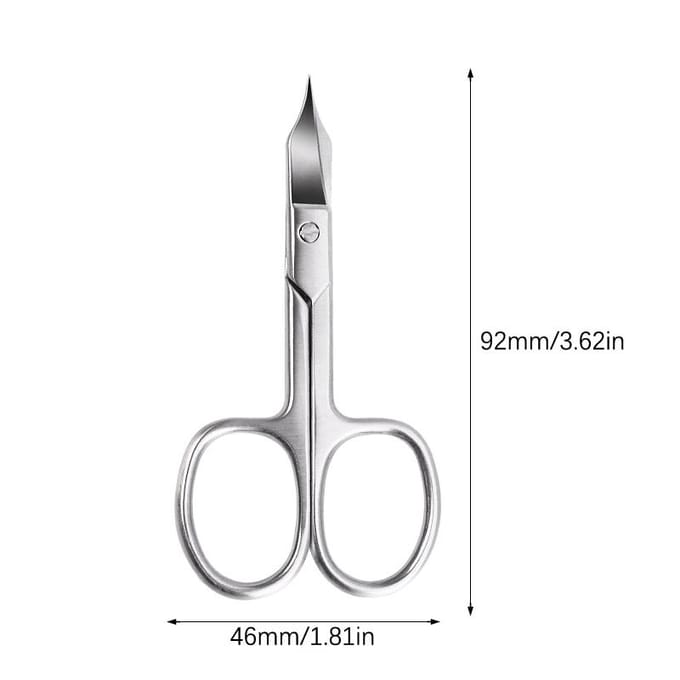 Ciseaux à ongles professionnels, coupe-ongles, manucure, pointe incurvée, outil de pédicure, 1 pièce white