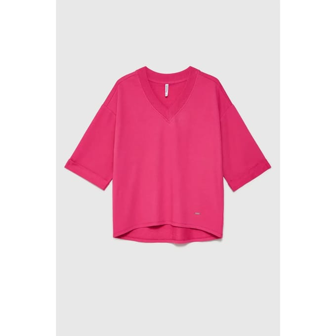 V-hals sweatshirt voor dames Moodo L-BL-4609