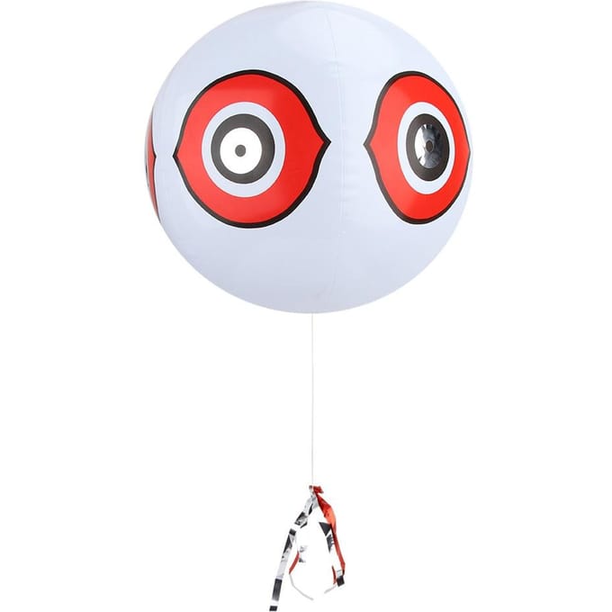 Terror Opblaasbare Vogelverschrikker Ballon Vogelafweermiddel Roofdierballon(Wit) wit