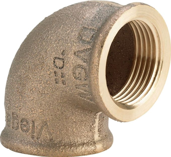 Viega Bend 90° socket/socket 3/4" gunmetal