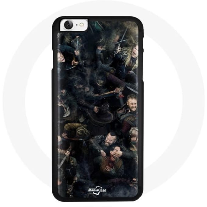 Coque pour Iphone 7 - Vikings - Teaser Saison 6 - Noir - Plastique - Mixte
