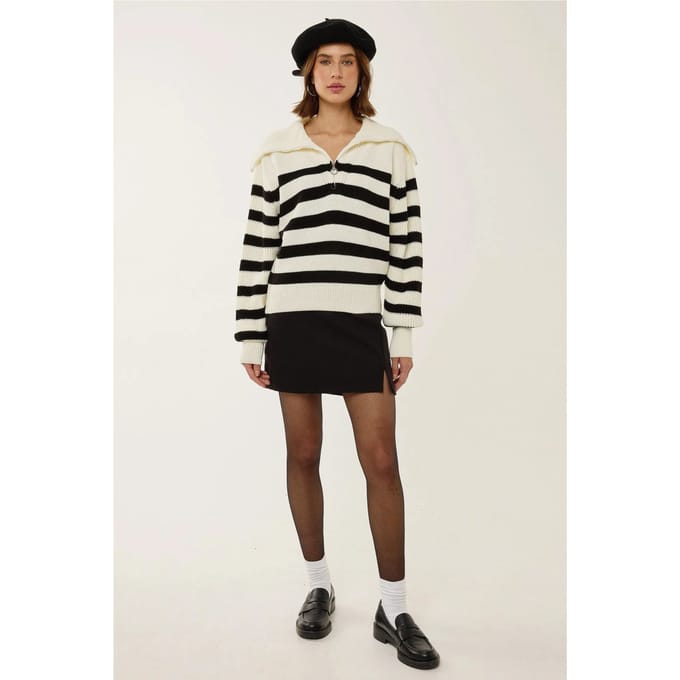 Oversized Gestreepte Ritstrui