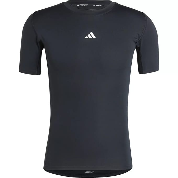 Adidas Performance Techfit Compression Training T-Shirt - Heren - Zwart