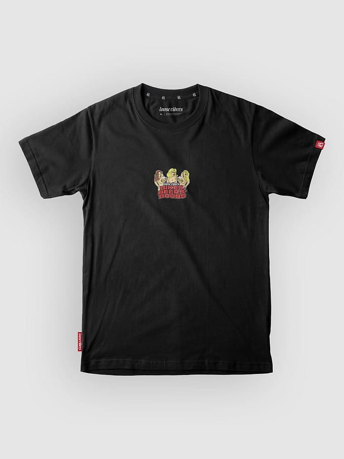 Loose Riders Boobs Tech Tee zwart