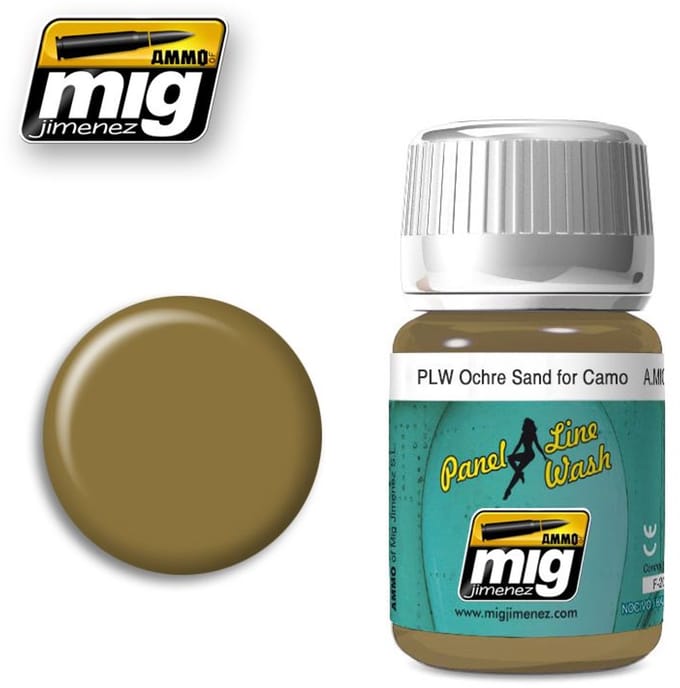 AMMO by Mig Jimenez Modelbouwdecoratie - MIG 1622 PLW Ochre For Sand Camo Effecten potje