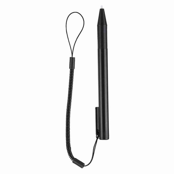 Resistieve touchscreen anti-kras styluspen met veerkabel voor POS PDA Navigator zwart