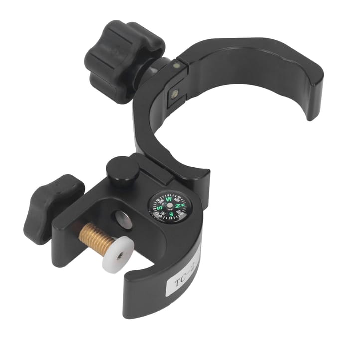 Collector Beugel met Kompas GPS RTK Universeel Draagbaar Verstelbare Meetstok Houder black