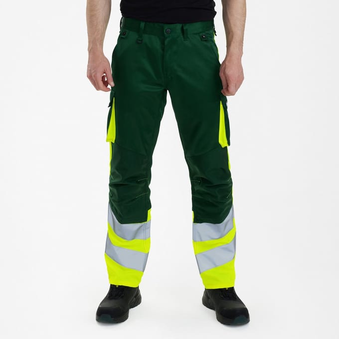 Engel Safety Light werkbroek 2547-319 - Green / Hi-vis Yellow - 26