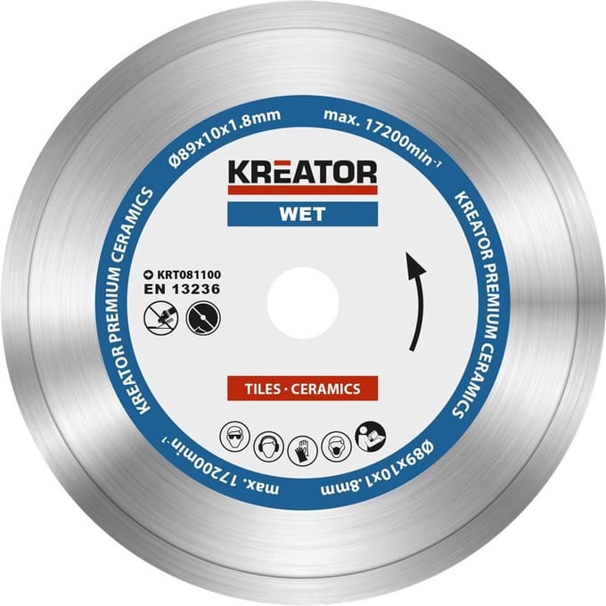 Kreator KRT081100 Diamantschijf D89 Premium nat