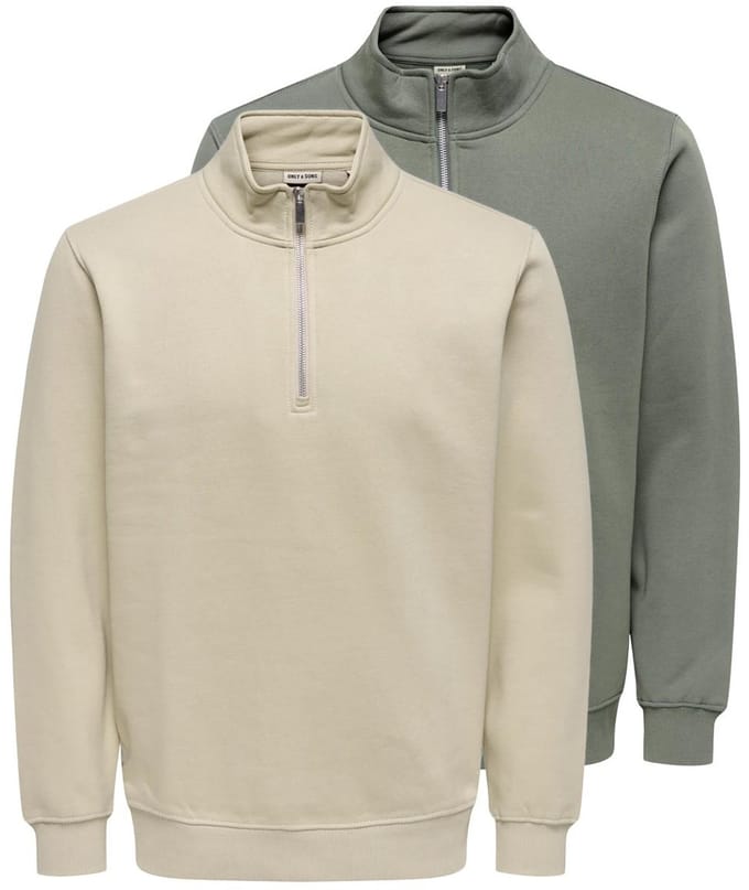 Only & Sons Heren sweatshirt 2 pack Connor