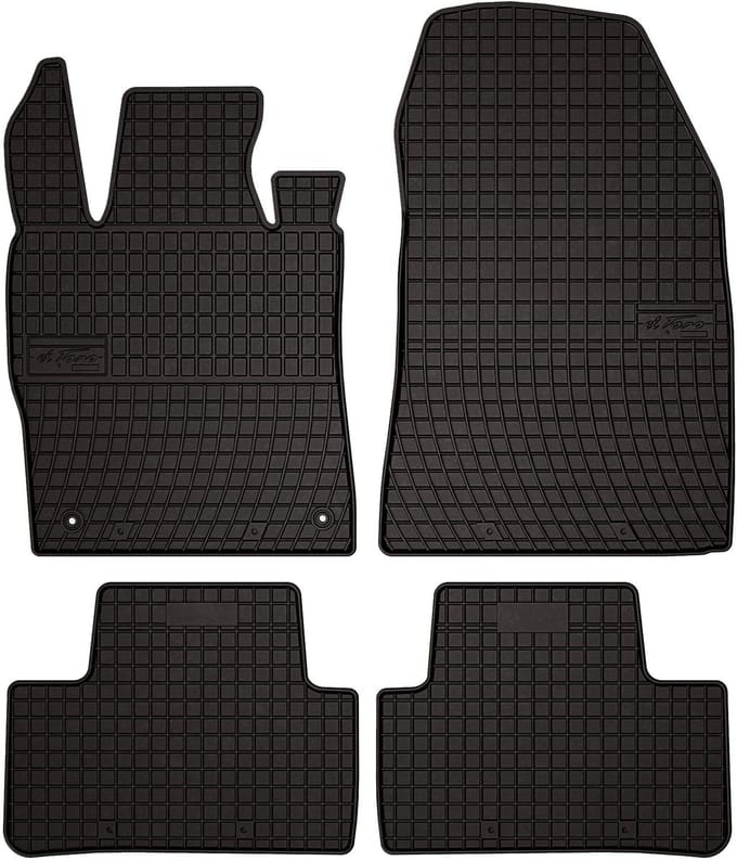 Wielganizator SolidPRO Serie - Dywaniki Rubber - DS. 4 II Hatchback 2021 - Zwart - Pasvorm