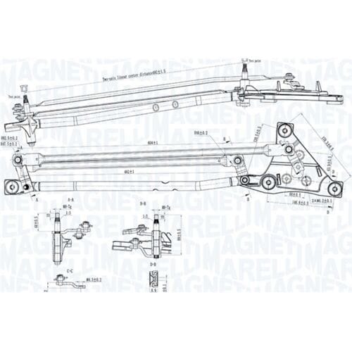 Wisserarm MAGNETI MARELLI 085570738010