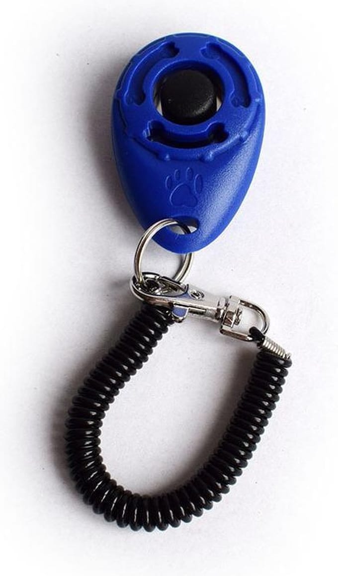 Clicker – Hond – Training – Honden training – Met bevestiging - Blauw