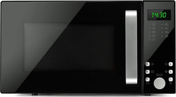 White-label® Combi Magnetron - Combimagnetron Vrijstaand - Heteluchtoven - Inbouw Mogelijk - 1000W - Zwart