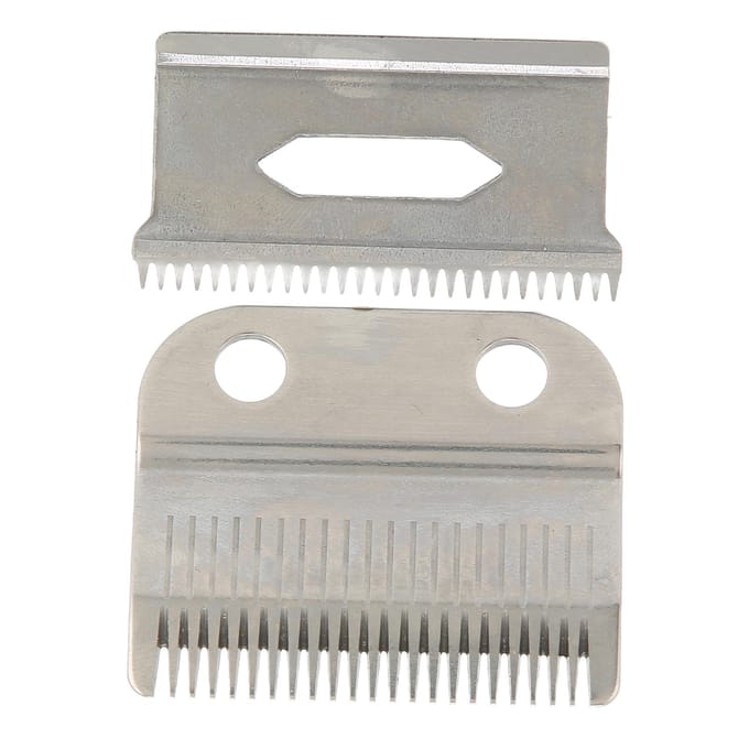 2 pièces Lames de tondeuse Coupe incisive Efficace Étanche Pas de dent raisonnable Facilement remplaçable Accessoires de tondeuse gray