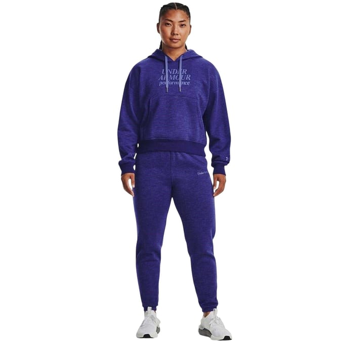 Under Armour Essential Script-hoodie voor dames (Blauw)