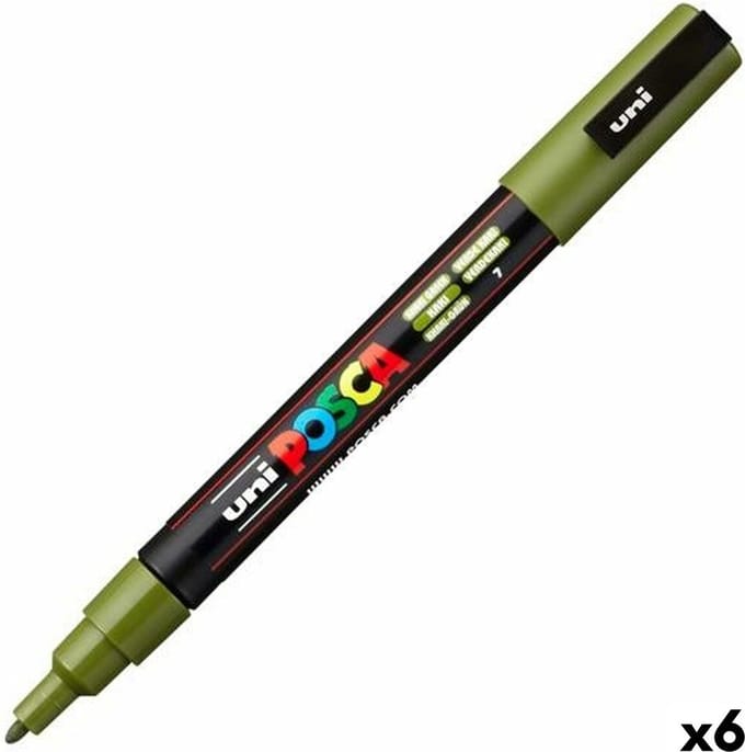 Markeerstift POSCA PC-3M Groen 6 Stuks