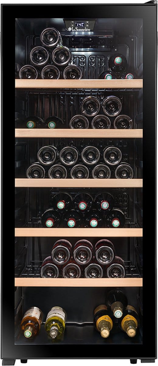 La Sommelière LS117BLACK - Wijnserveerkast - 1 zone - 121 flessen
