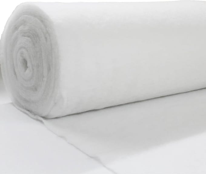 Quiltvulling per meter - Polyester vezel - Knutselen en decoreren - Ademend en zacht - 160 cm breed - Wit