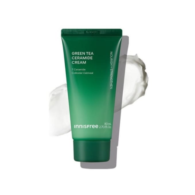 Innisfree Groene Thee Ceramide Crème (Buistype) 80ml, 1 Stuk blue