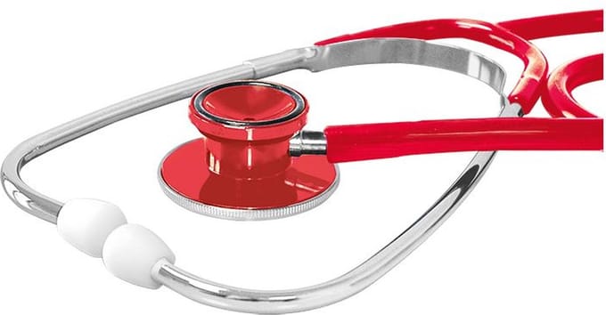 Ratiomed Stethoscoop lichtgewicht aluminium Rood