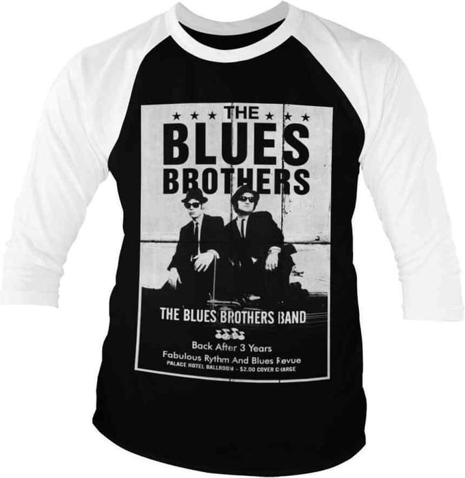 The Blues Brothers Raglan top -M- Poster Zwart/Wit