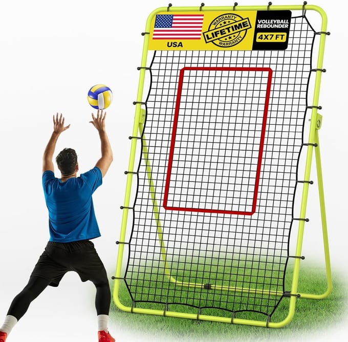Verstelbaar Sport Reboundernet 5x4 ft voor Volleybal, Honkbal en Lacrosse