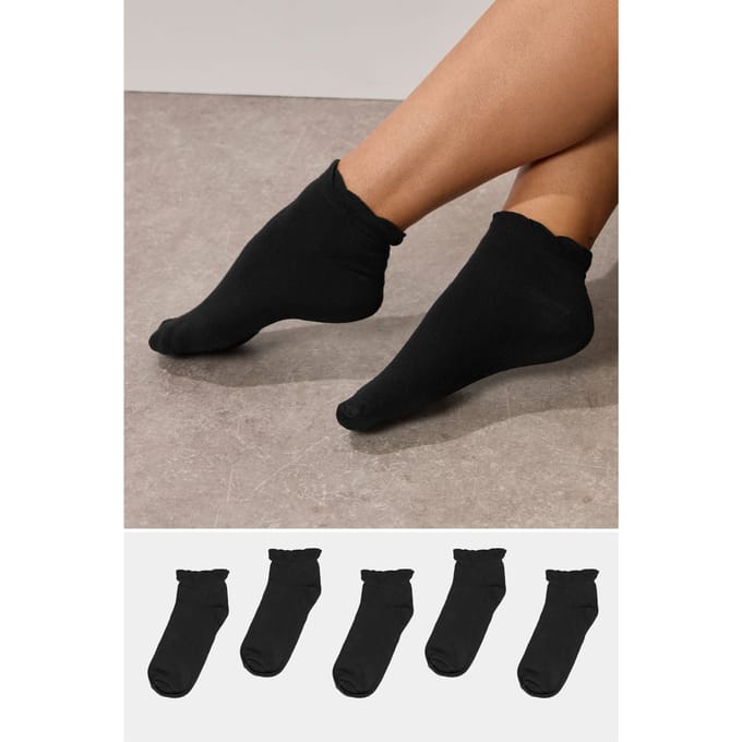 Yours 5Pack Zwarte Trainingssokken Size 37-40