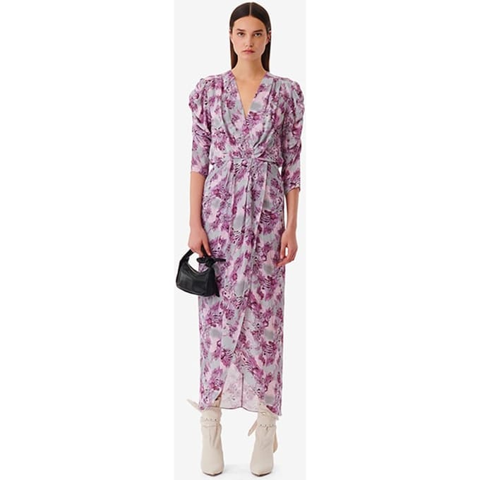 IRO Paris Opara Purple/grey Maat: M | Maxi Jurken Outlet | Dames | Paars