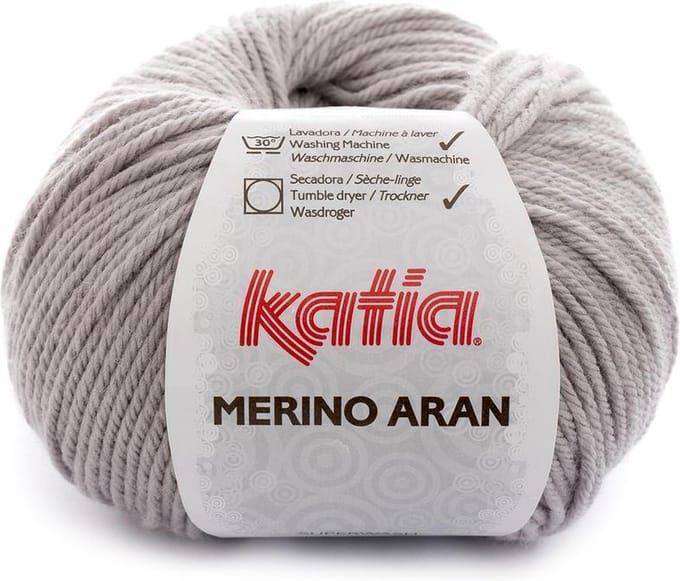 Katia Merino Aran - 12 lichtgrijs - Merinogaren