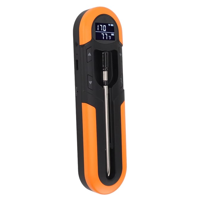 Draadloze Vleesthermometer met Timer Slim Alarm IP66 Magnetisch 500mAh Bluetooth Vleesthermometer black