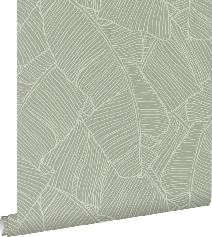 ESTAhome behang bladeren mintgroen - 53 cm x 10.05 m - 130934