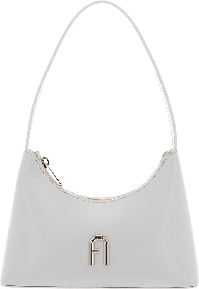FURLA Leren Schoudertas Avondtas Diamante Mini Shoulder Bag Marshmallow Crème