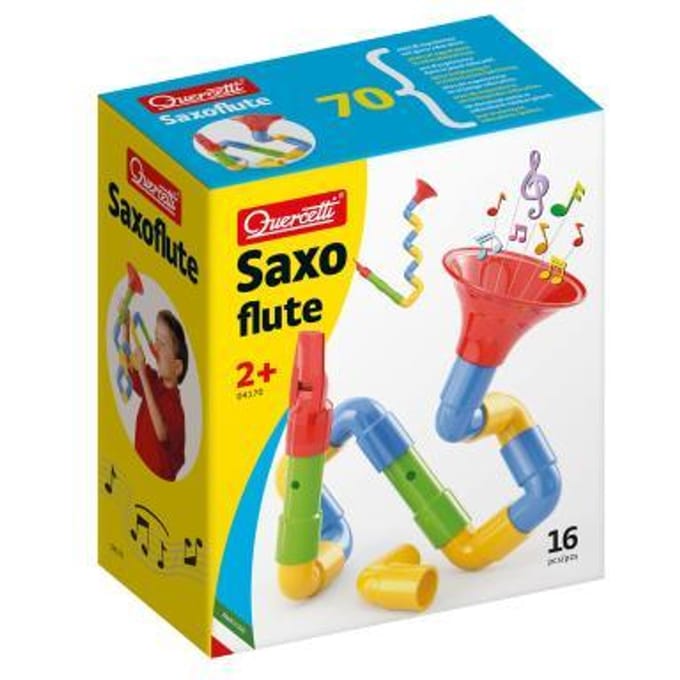 Quercetti Saxofluit Maak je eigen Saxofoon 16-delig Interactief speelgoed