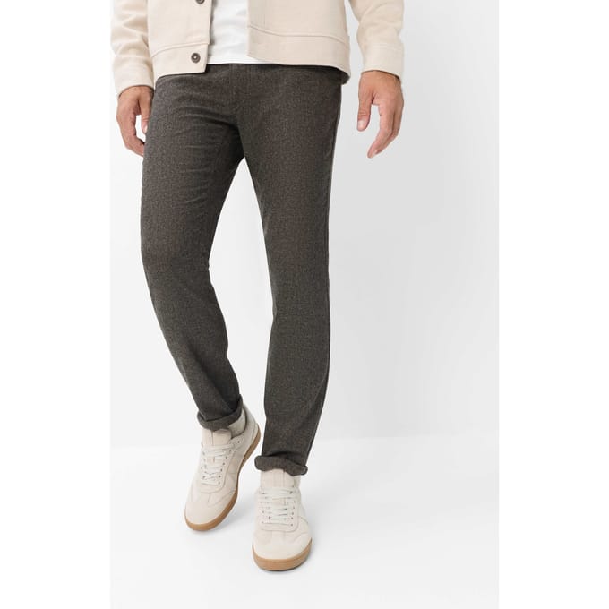 Brax Heren Jeans  Style CHUCK CHOCOLATE, donkerbruin, maat 34/32