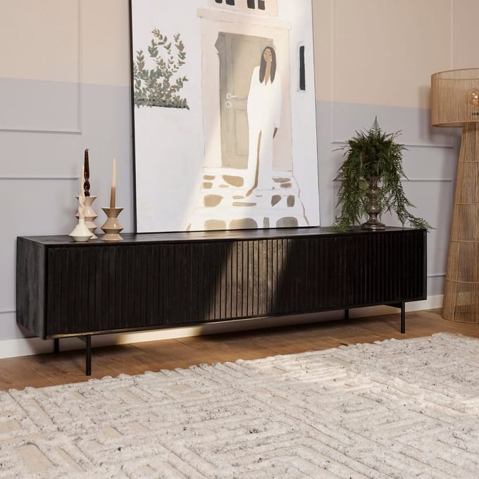 TV-meubel Madison 210 cm - zwart