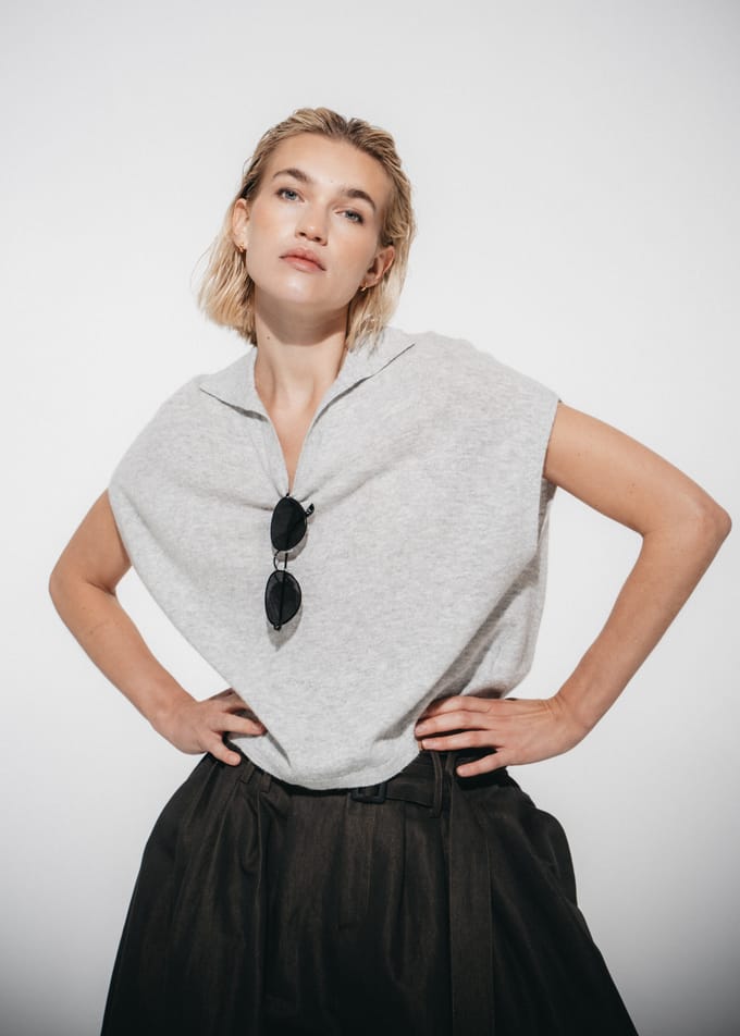 Polo cashmere blend 26554 | Grey - Grey / M