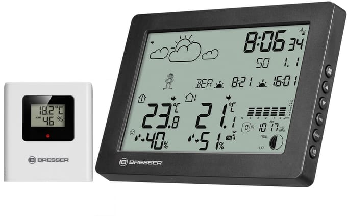 Bresser Weerstation - BaroTemp HZ - Thermo-, Hygrosensor - Grijs