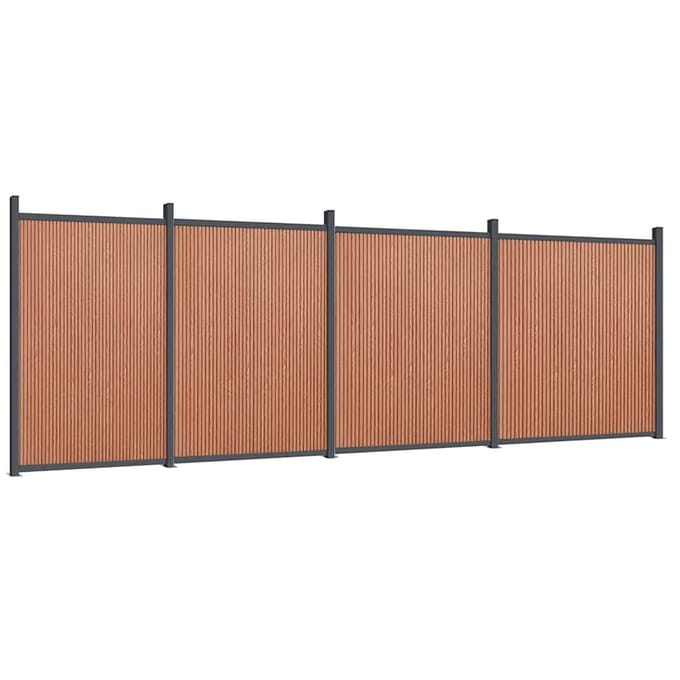 vidaXL - Schuttingpaneel - 699x186 - cm - HKC - bruin