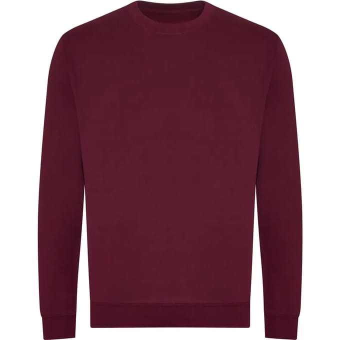 Organic Sweater met lange mouwen Burgundy - M