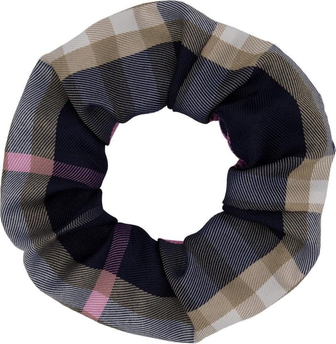 Jumalu scrunchie scottish stripes haarwokkel haarelastiekjes - blue - 1 stuk