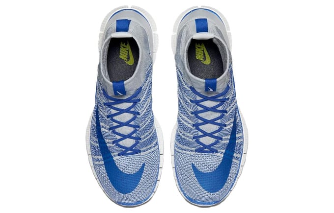 Nike Free Flyknit Mercurial 'Wolf Grey Game Royal' 805554-003 42 gray